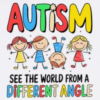 Autism Seeing The World From A Different Angle Autism Garment-Dyed Sweatshirt