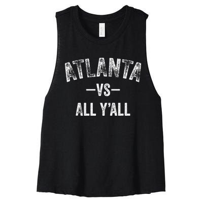 All Sport Trends Atlanta Vs All YAll Women's Racerback Cropped Tank