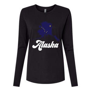 Alaska State The Last Frontier Alaska Home Womens Cotton Relaxed Long Sleeve T-Shirt