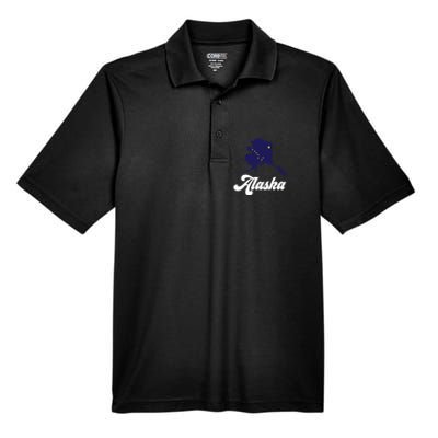 Alaska State The Last Frontier Alaska Home Men's Origin Performance Pique Polo