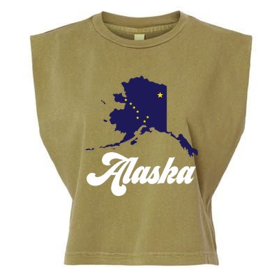 Alaska State The Last Frontier Alaska Home Garment-Dyed Women's Muscle Tee