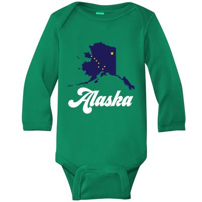 Alaska State The Last Frontier Alaska Home Baby Long Sleeve Bodysuit