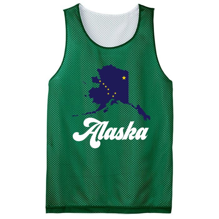 Alaska State The Last Frontier Alaska Home Mesh Reversible Basketball Jersey Tank