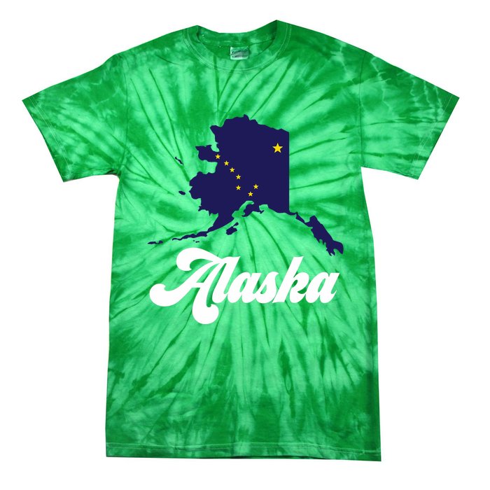 Alaska State The Last Frontier Alaska Home Tie-Dye T-Shirt