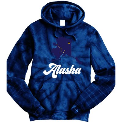 Alaska State The Last Frontier Alaska Home Tie Dye Hoodie