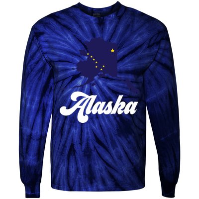 Alaska State The Last Frontier Alaska Home Tie-Dye Long Sleeve Shirt