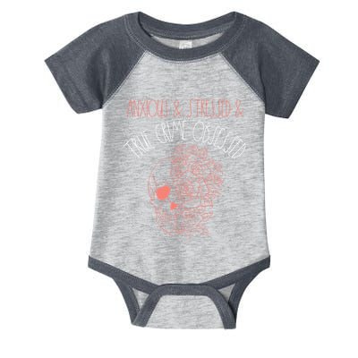 Anxious Stressed True Crime Obsessed Murder Shows Podcast Infant Baby Jersey Bodysuit