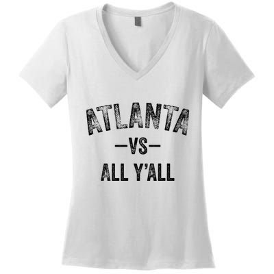 All Sport Trends Atlanta Vs All YAll Women's V-Neck T-Shirt