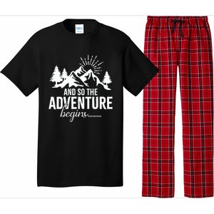 And So The Adventure Begins Camping Road Trip Pajama Set