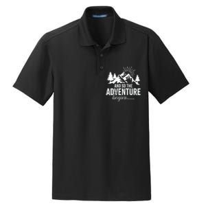 And So The Adventure Begins Camping Road Trip Dry Zone Grid Polo