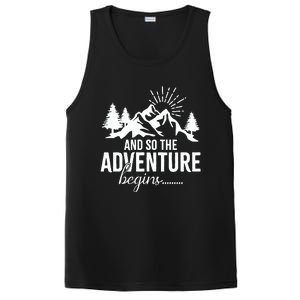 And So The Adventure Begins Camping Road Trip PosiCharge Competitor Tank