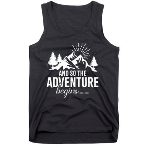 And So The Adventure Begins Camping Road Trip Tank Top