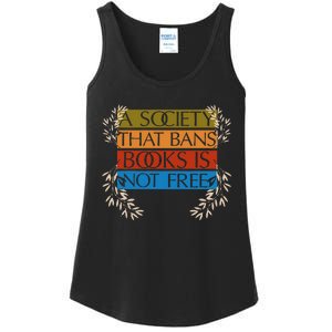 A Society That Bans Books Is Not Free Ladies Essential Tank