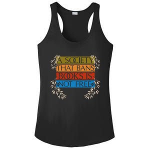 A Society That Bans Books Is Not Free Ladies PosiCharge Competitor Racerback Tank