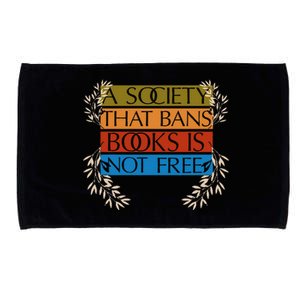 A Society That Bans Books Is Not Free Microfiber Hand Towel