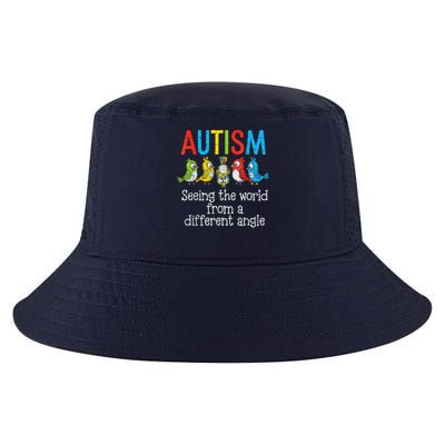 Autism Seeing The World From A Different Angle Cute Bird Cool Comfort Performance Bucket Hat