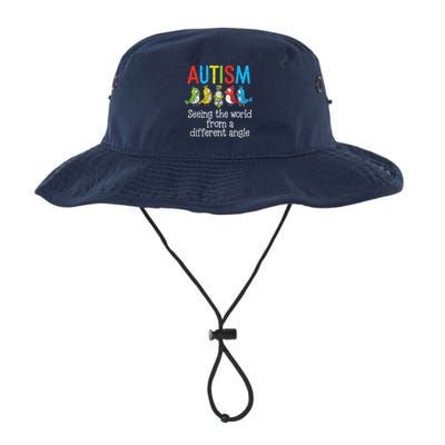 Autism Seeing The World From A Different Angle Cute Bird Legacy Cool Fit Booney Bucket Hat