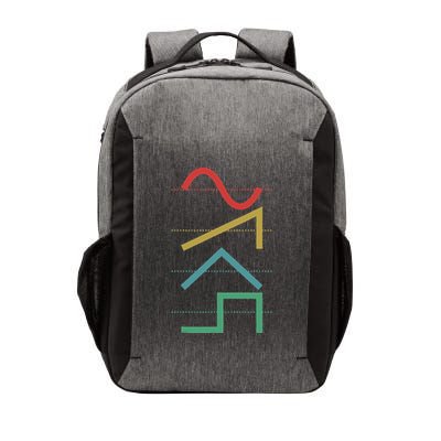 Analog Synthesizer Techno Waveform Synth Nerd Vector Backpack