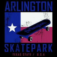 Arlington Skatepark Texas Drawstring Bag