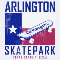 Arlington Skatepark Texas Button