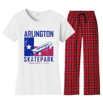 Arlington Skatepark Texas Women's Flannel Pajama Set