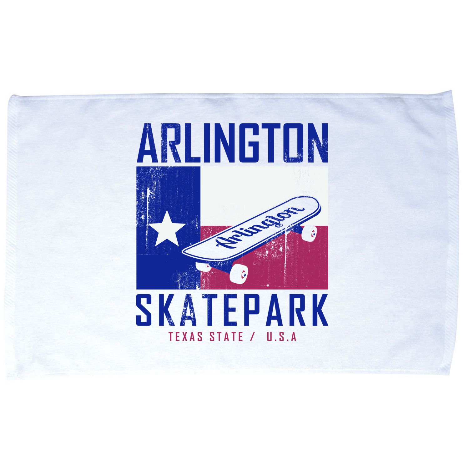 Arlington Skatepark Texas Microfiber Hand Towel