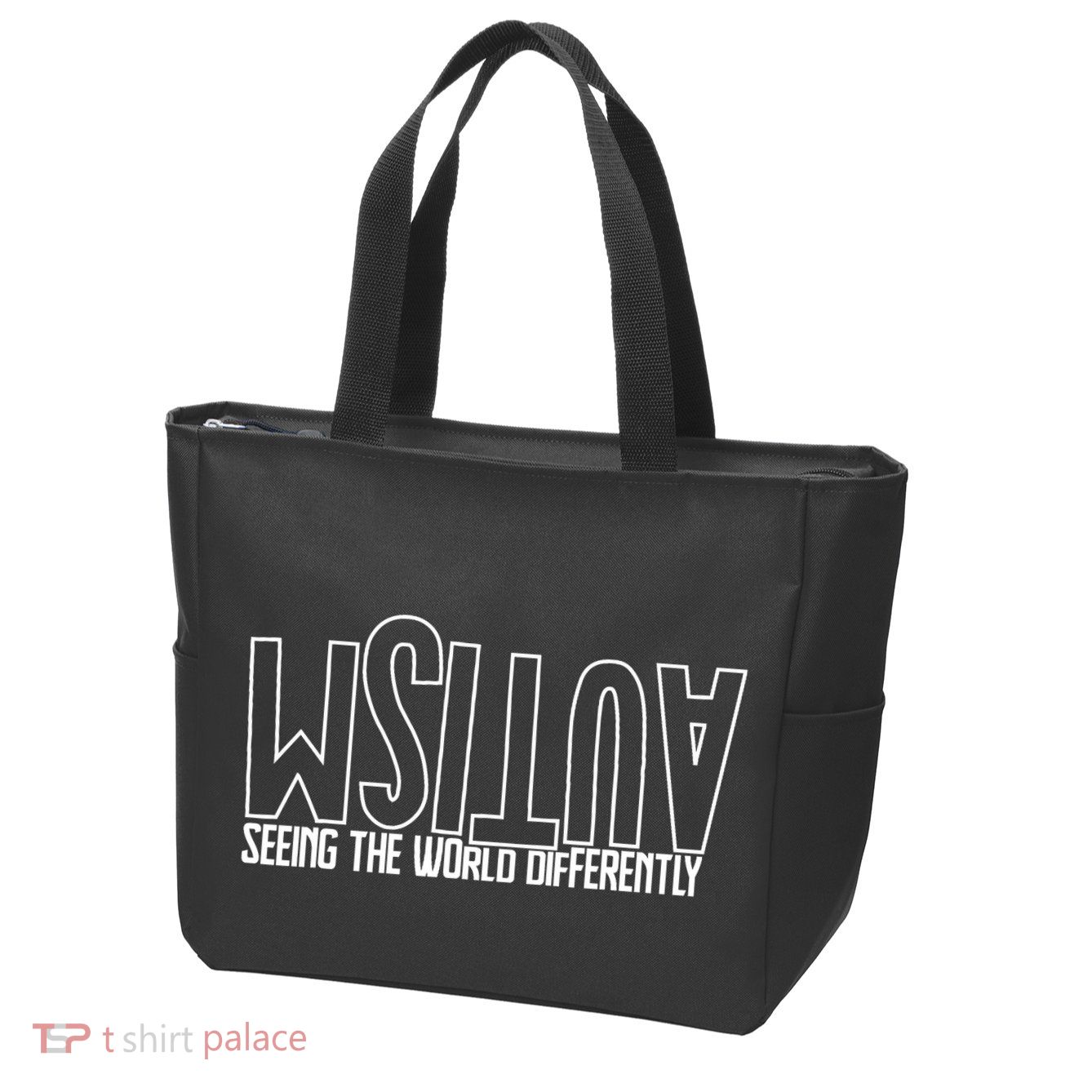 Autism Seeing The World Differently Awareness Zip Tote Bag