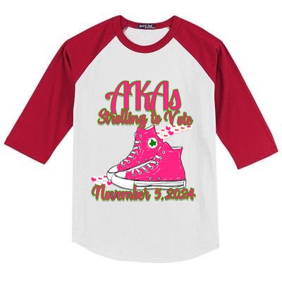 Akas Strolling To Vote Kids Colorblock Raglan Jersey