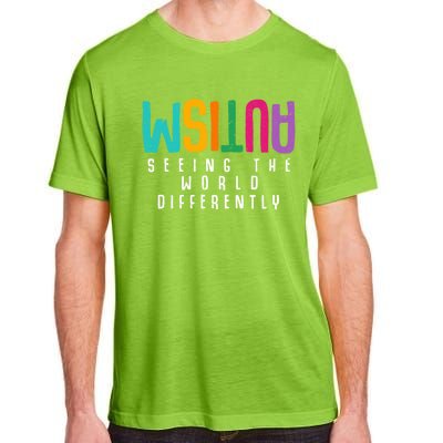 Autism Seeing The World Differently Support Autism Awareness Gift Adult ChromaSoft Performance T-Shirt