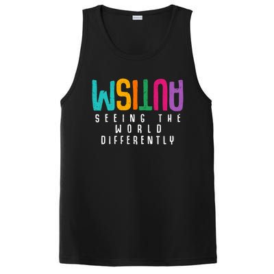 Autism Seeing The World Differently Support Autism Awareness Gift PosiCharge Competitor Tank