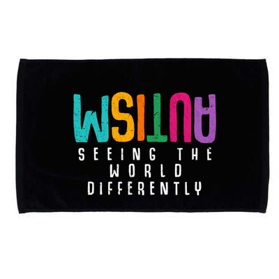 Autism Seeing The World Differently Support Autism Awareness Gift Microfiber Hand Towel