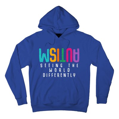 Autism Seeing The World Differently Support Autism Awareness Gift Hoodie