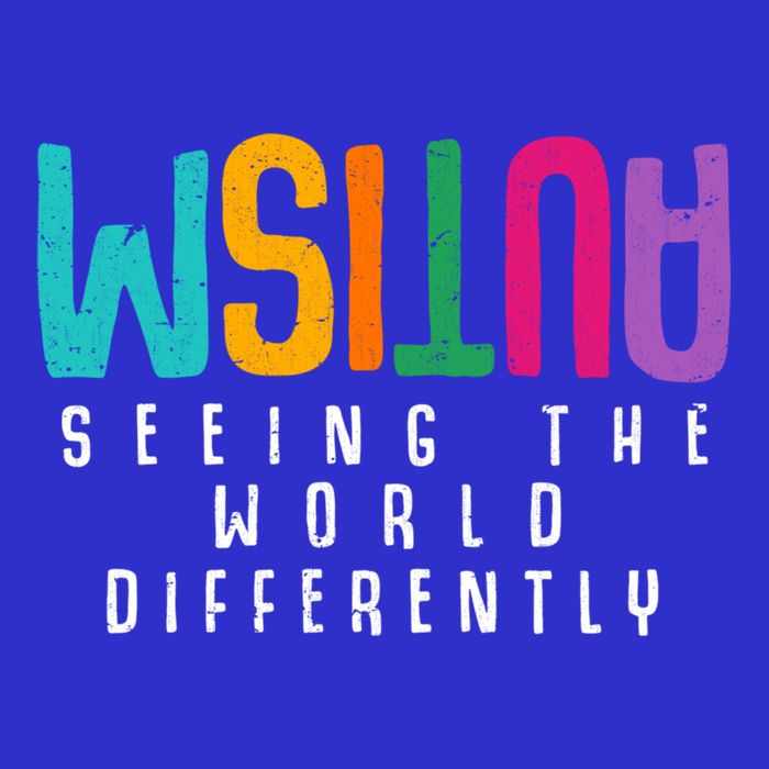 Autism Seeing The World Differently Support Autism Awareness Gift 16 in Basic Backpack