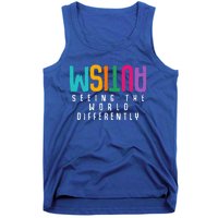 Autism Seeing The World Differently Support Autism Awareness Gift Tank Top