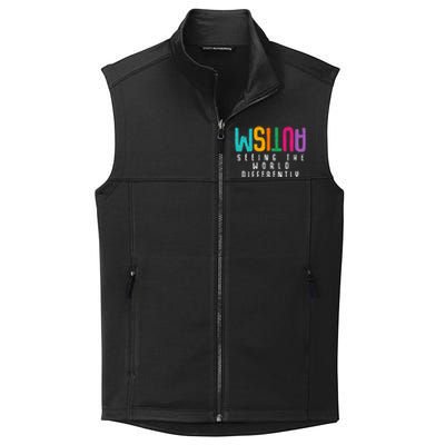 Autism Seeing The World Differently Support Autism Awareness Gift Collective Smooth Fleece Vest