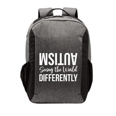 Autism Seeing The World Defferently And Happily Funny 2023 Gift Vector Backpack