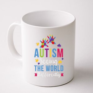 Autism Seeing The World Differently April Awareness Month Funny Gift Coffee Mug