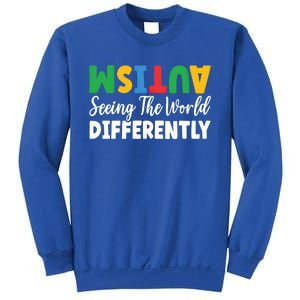 Autism Seeing The World Differently Asd Autistic Gift Sweatshirt