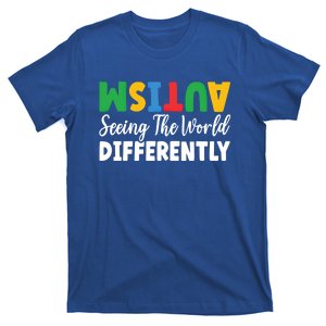 Autism Seeing The World Differently Asd Autistic Gift T-Shirt