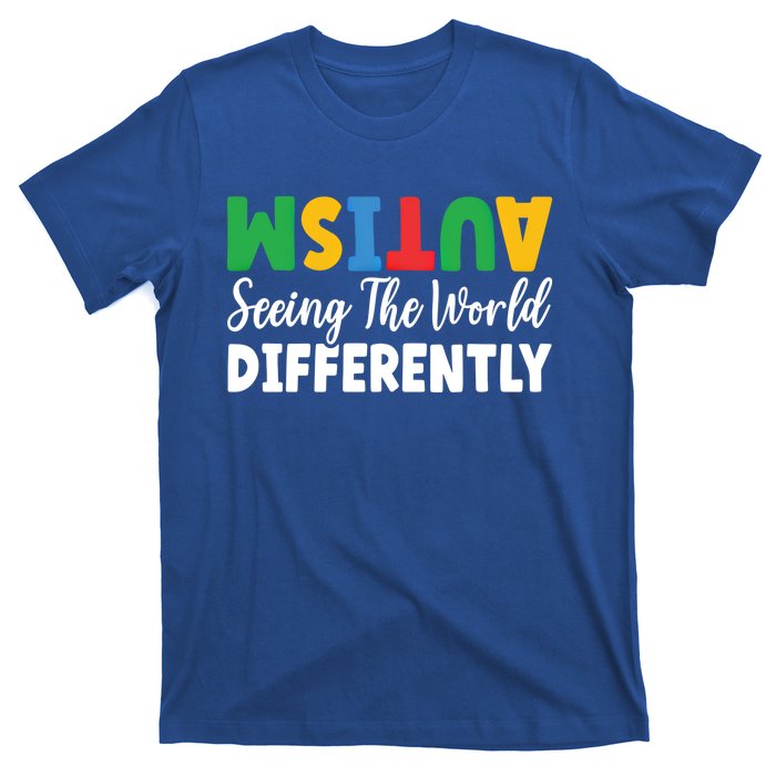 Autism Seeing The World Differently Asd Autistic Gift T-Shirt