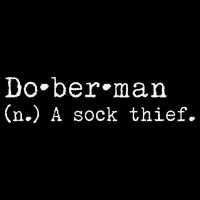 A Sock Thief Doberman Dog funny pet lovers Wool Snapback Cap