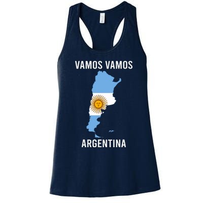 Argentina Soccer Team Jersey Shirts Argentina Flag Women's Racerback Tank