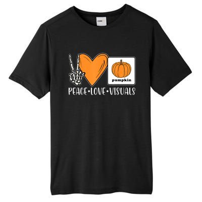 Aac Speech Therapy Slpa Group Halloween Aac Fall Device Slp Tall Fusion ChromaSoft Performance T-Shirt