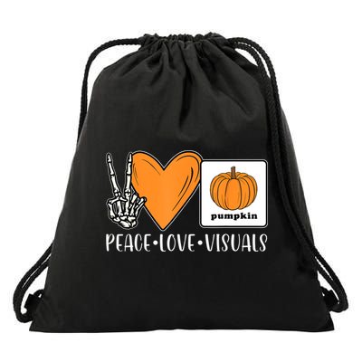 Aac Speech Therapy Slpa Group Halloween Aac Fall Device Slp Drawstring Bag