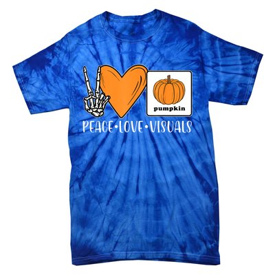 Aac Speech Therapy Slpa Group Halloween Aac Fall Device Slp Tie-Dye T-Shirt