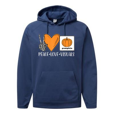 Aac Speech Therapy Slpa Group Halloween Aac Fall Device Slp Performance Fleece Hoodie