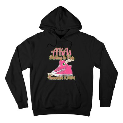 Akas Strolling To Vote November 5 2024 Chucks And Pearls Hoodie