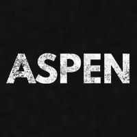 Aspen Skiing Text Ladies PosiCharge Tri-Blend Wicking Tank