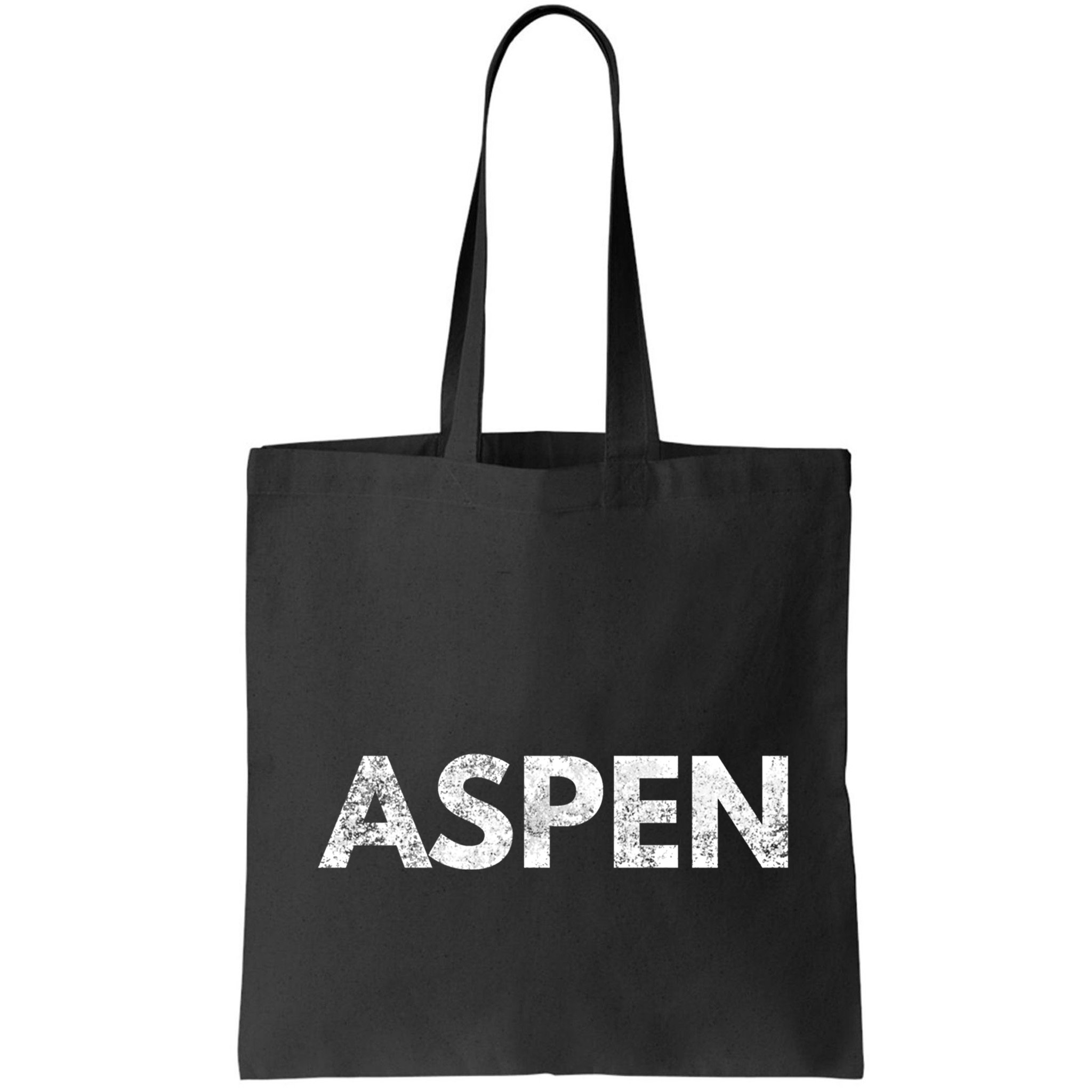 Aspen Skiing Text Bag