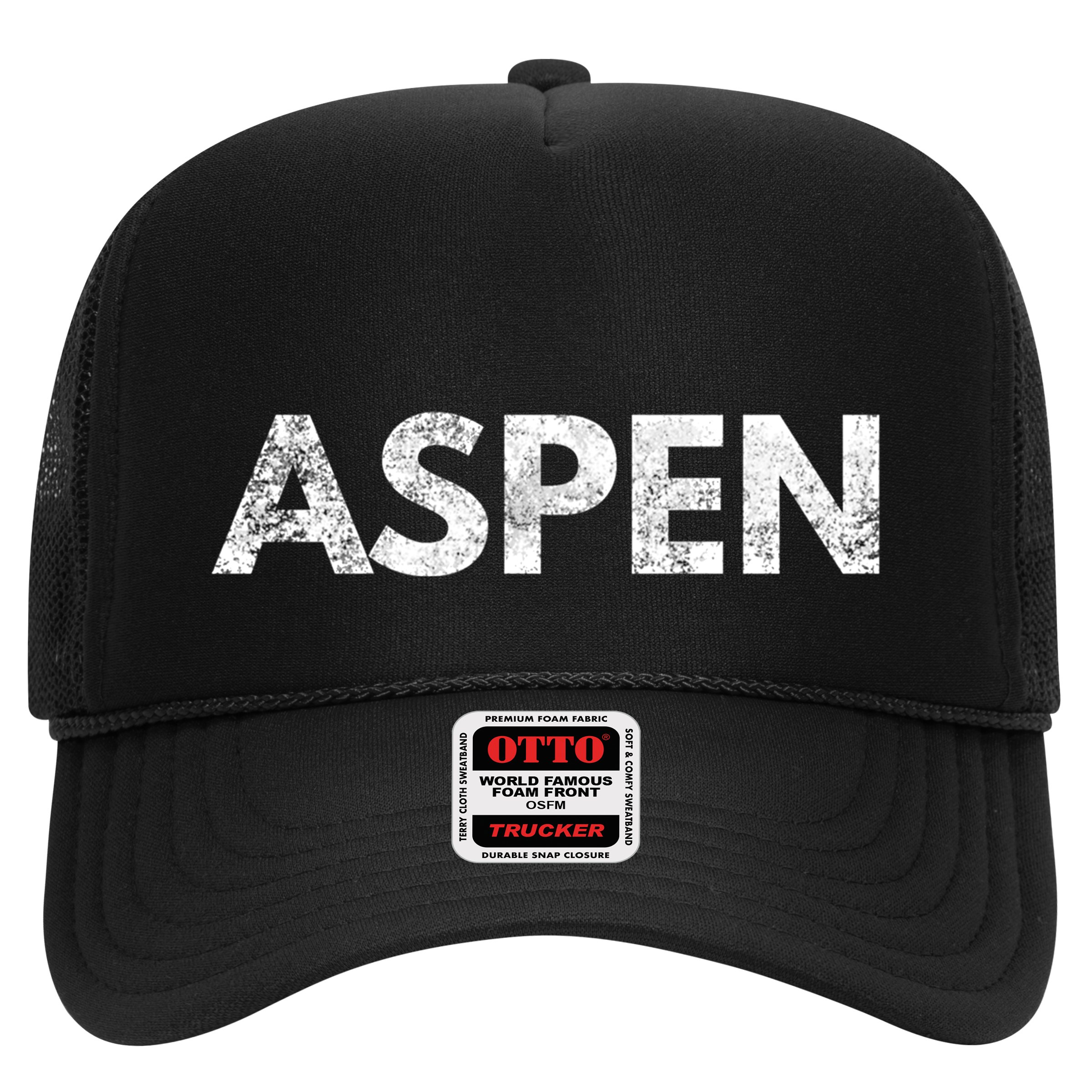 Aspen Skiing Text Hat